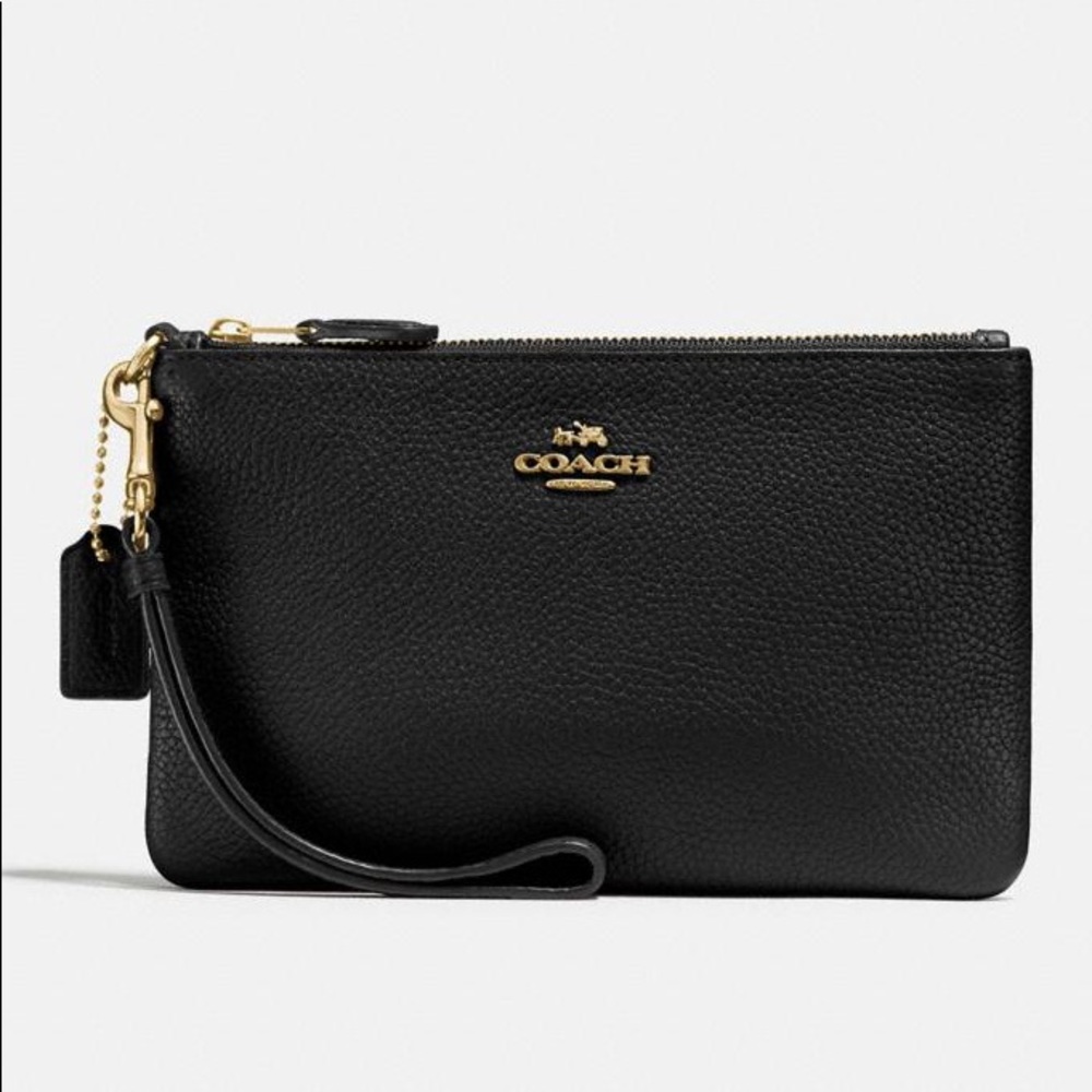 NWOT BLACK COACH WRISTLET